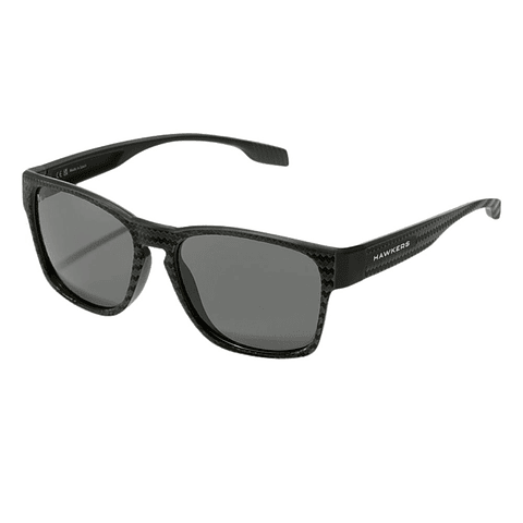 Gafas de Sol Polarizado Hawkers Core Raw Carbon Fiber Negro Estampado Unisex Talla 56mm