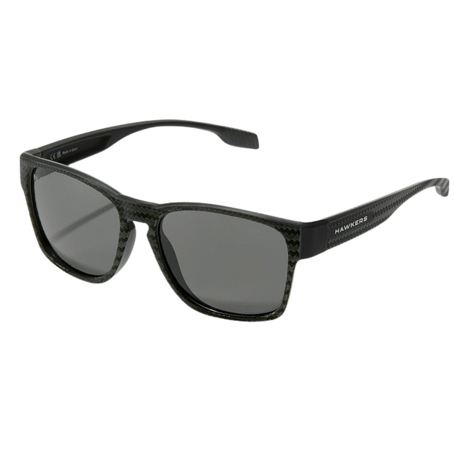 Gafas de Sol Polarizado Hawkers Core Raw Carbon Fiber Negro Estampado Unisex Talla 56mm 2