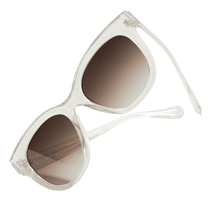 Gafas de Sol Hawkers Audrey Raw con Marco Beige Transparente y Lunas Marron Degrade - 52 mm 4