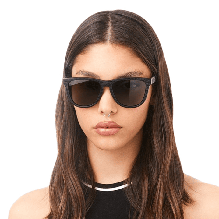 Gafas de Sol Hawkers One Raw Carbono Polarizado con Marco Negro Estamapado y Lunas Negras - 54 mm 6