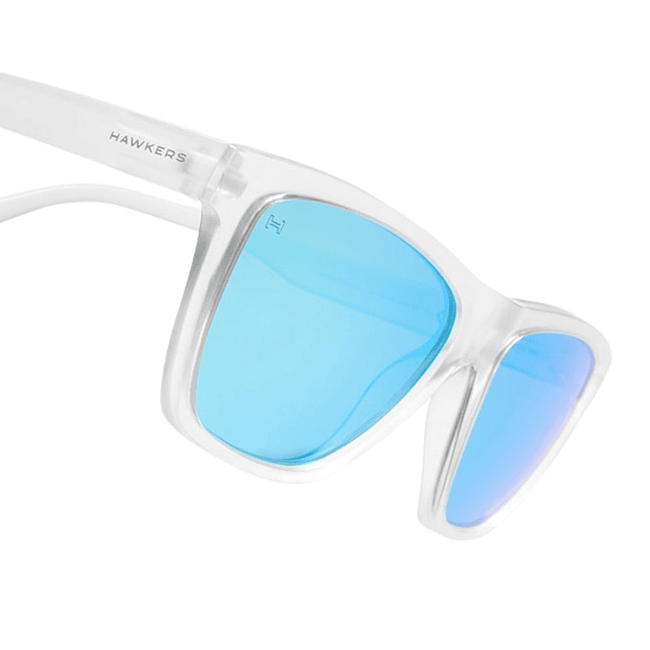 Gafas de Sol Hawkers One LS Polarizado con Marco Transparente con Lunas Azul Espejado - 54 mm 4