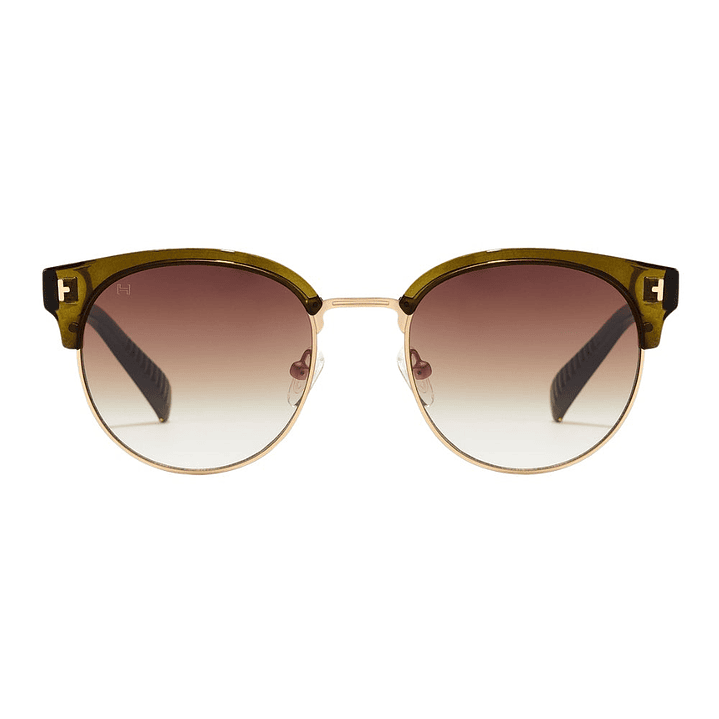 Gafas de Sol Hawkers New Classic Rounded con Marco Verde y Lunas Marron Degrade - 53 mm 5