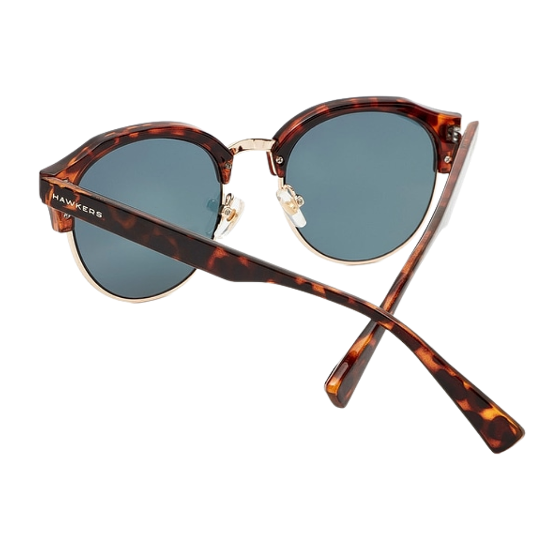 Gafas de Sol Hawkers Classic Rounded con Marco Marron Carey y Lunas Oro Rosa Espejado - 51 mm 2