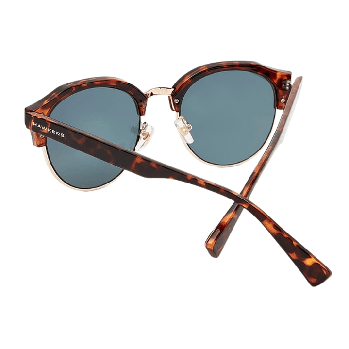 Gafas de Sol Hawkers Classic Rounded con Marco Marron Carey y Lunas Oro Rosa Espejado - 51 mm 2