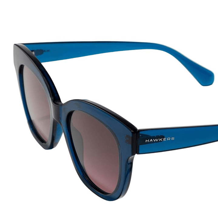 Gafas de Sol Hawkers Audrey con Marco Azul Transparente y Lunas Moradas - 52 mm 3