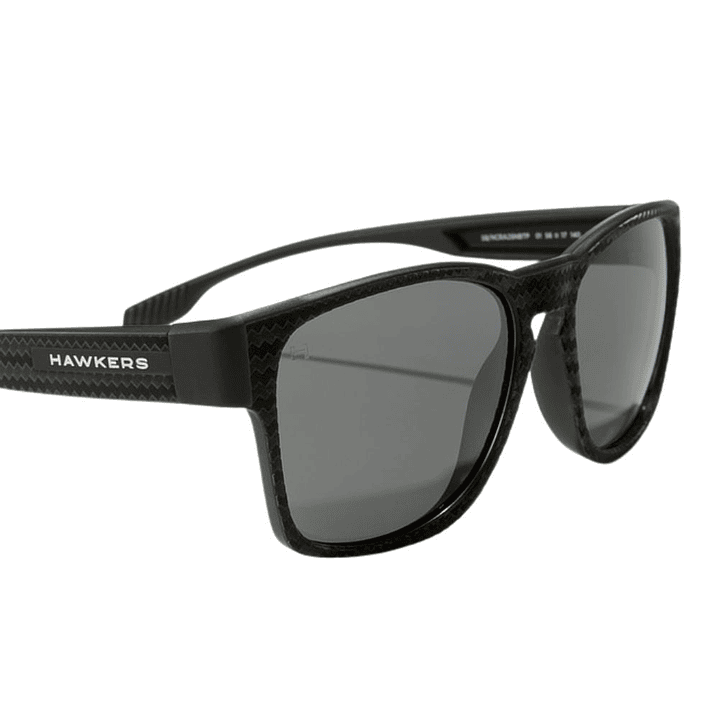 Gafas de Sol Hawkers Core Raw Carbon Fiber Polarizado con Marco Negro y Lunas Negras - 56 mm 3