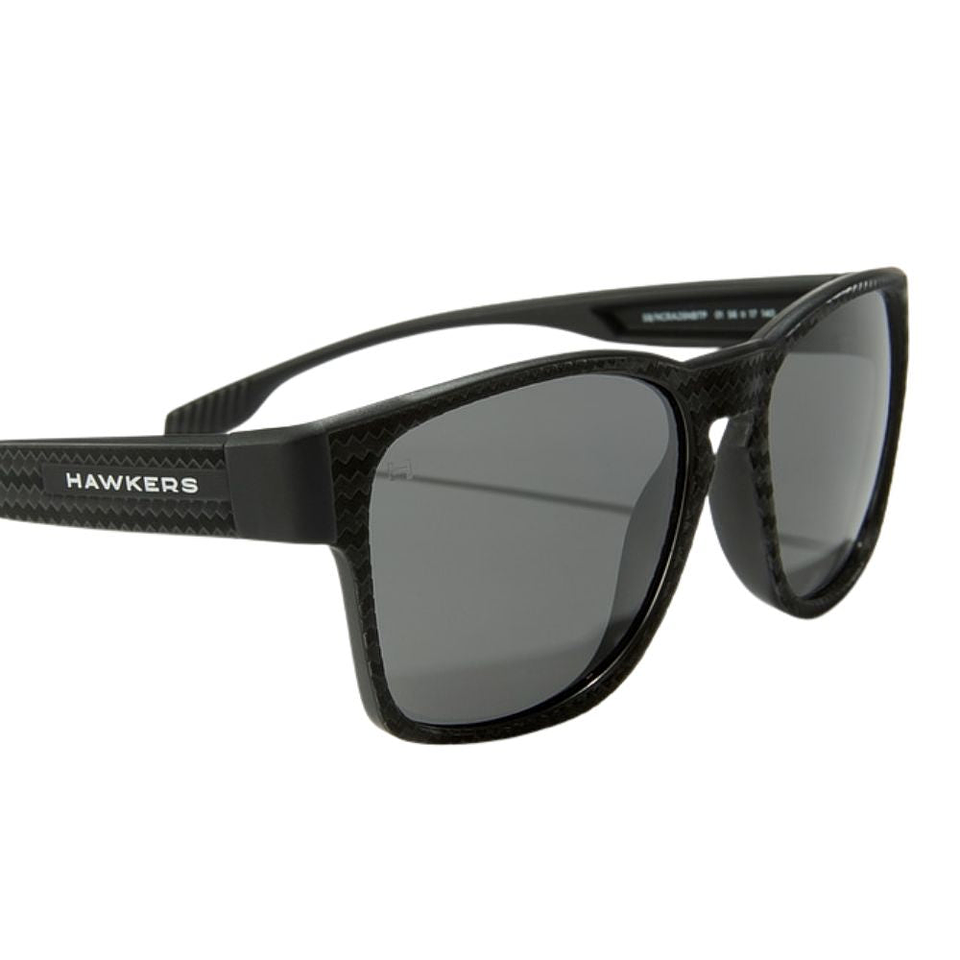 Gafas de Sol Polarizado Hawkers Core Raw Carbon Fiber Negro Estampado Unisex Talla 56mm 4