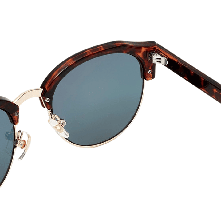 Gafas de Sol Hawkers Classic Rounded con Marco Marron Carey y Lunas Oro Rosa Espejado - 51 mm 3