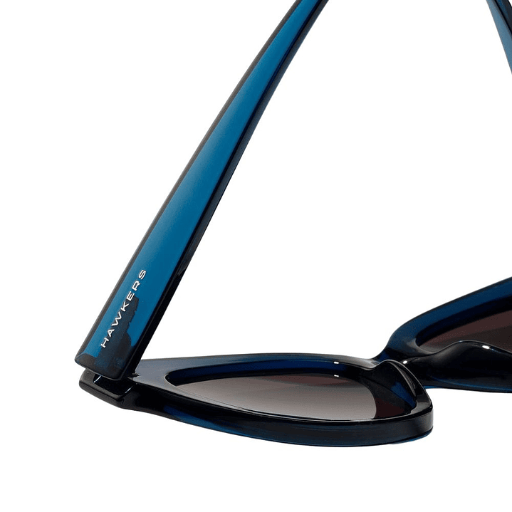 Gafas de Sol Hawkers Audrey con Marco Azul Transparente y Lunas Moradas - 52 mm 5