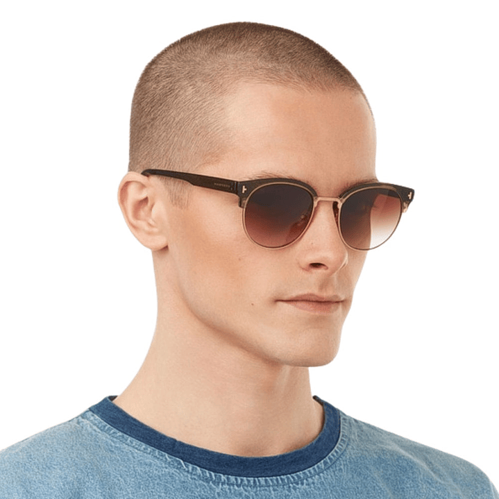 Gafas de Sol Hawkers New Classic Rounded con Marco Verde y Lunas Marron Degrade - 53 mm 7
