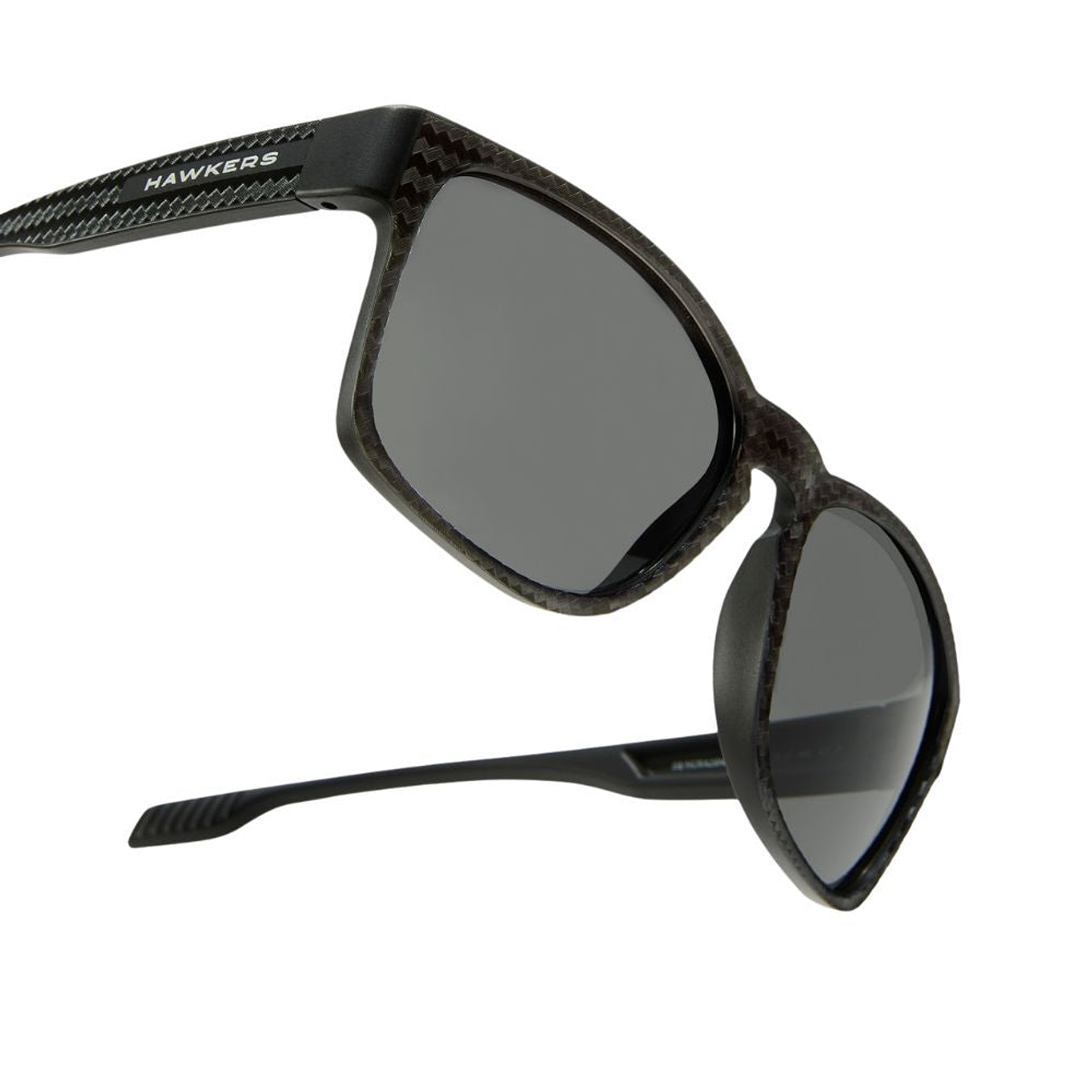 Gafas de Sol Polarizado Hawkers Core Raw Carbon Fiber Negro Estampado Unisex Talla 56mm 6