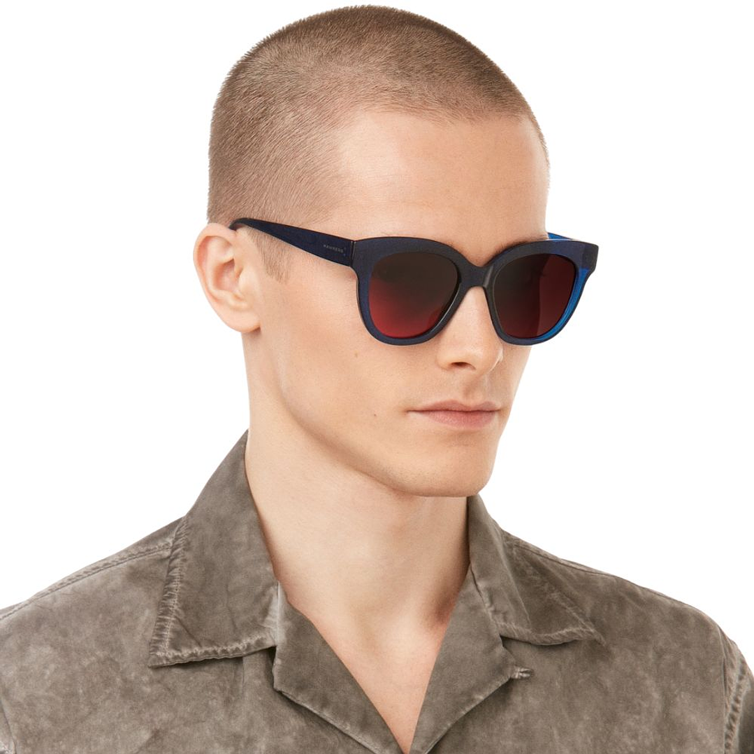 Gafas de Sol Hawkers Audrey con Marco Azul Transparente y Lunas Moradas - 52 mm 7