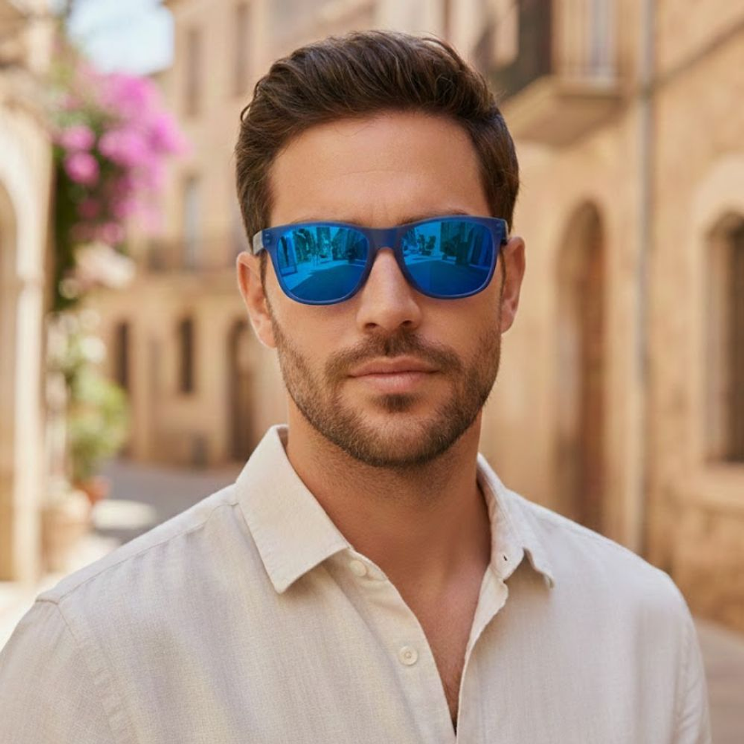 Gafas de Sol Hawkers One LS Raw Polarizado con Marco Azul y Lunas Azules - 54 mm 6