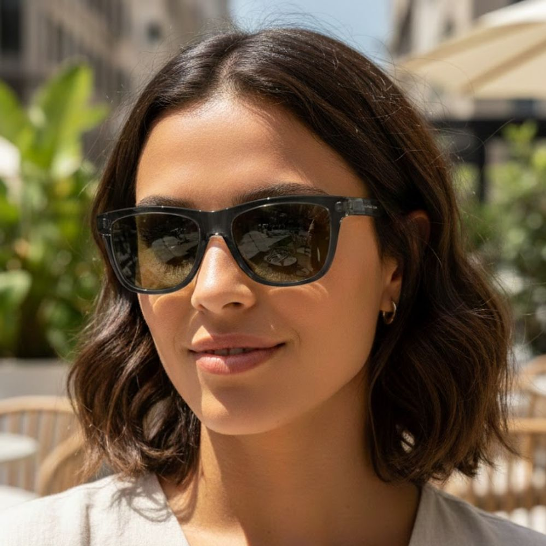 Gafas de Sol Hawkers Core Raw Carbon Fiber Polarizado con Marco Negro y Lunas Negras - 56 mm 6