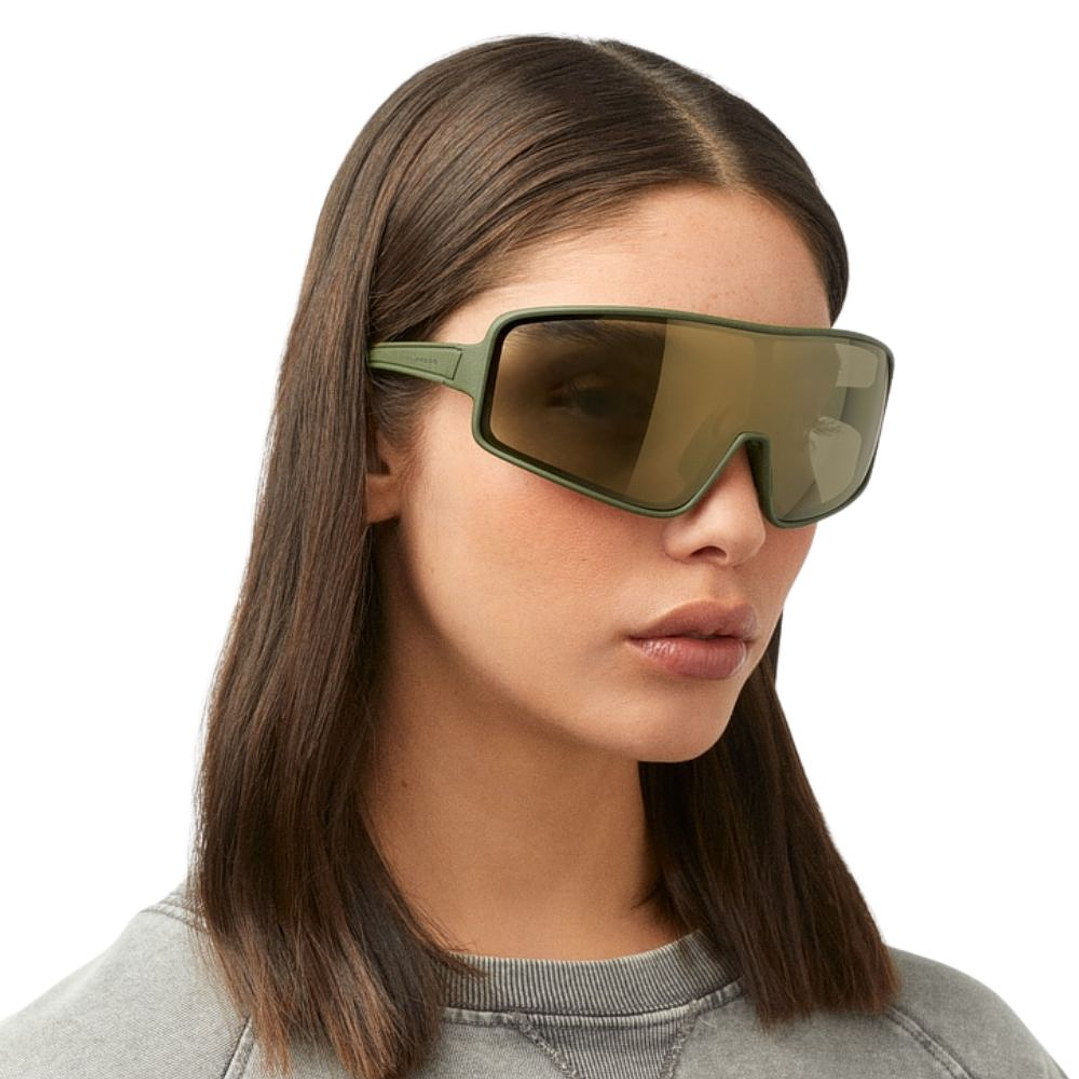 Gafas de Sol Deportivas Hawkers Tiger con Marco Verde y Lunas Beis - 141 mm 6