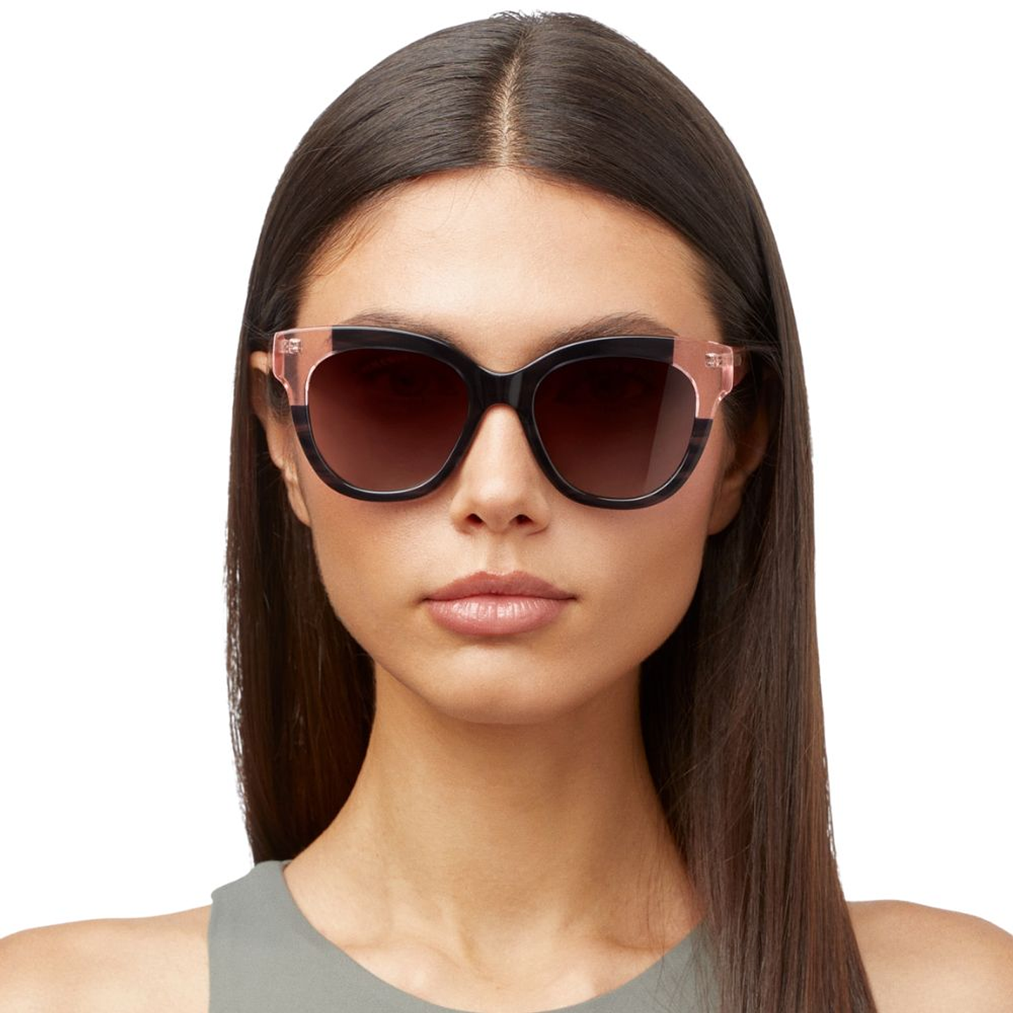 Gafas de Sol Hawkers Audrey Negro y Rosa Semitransparente Unisex Talla 52mm 7