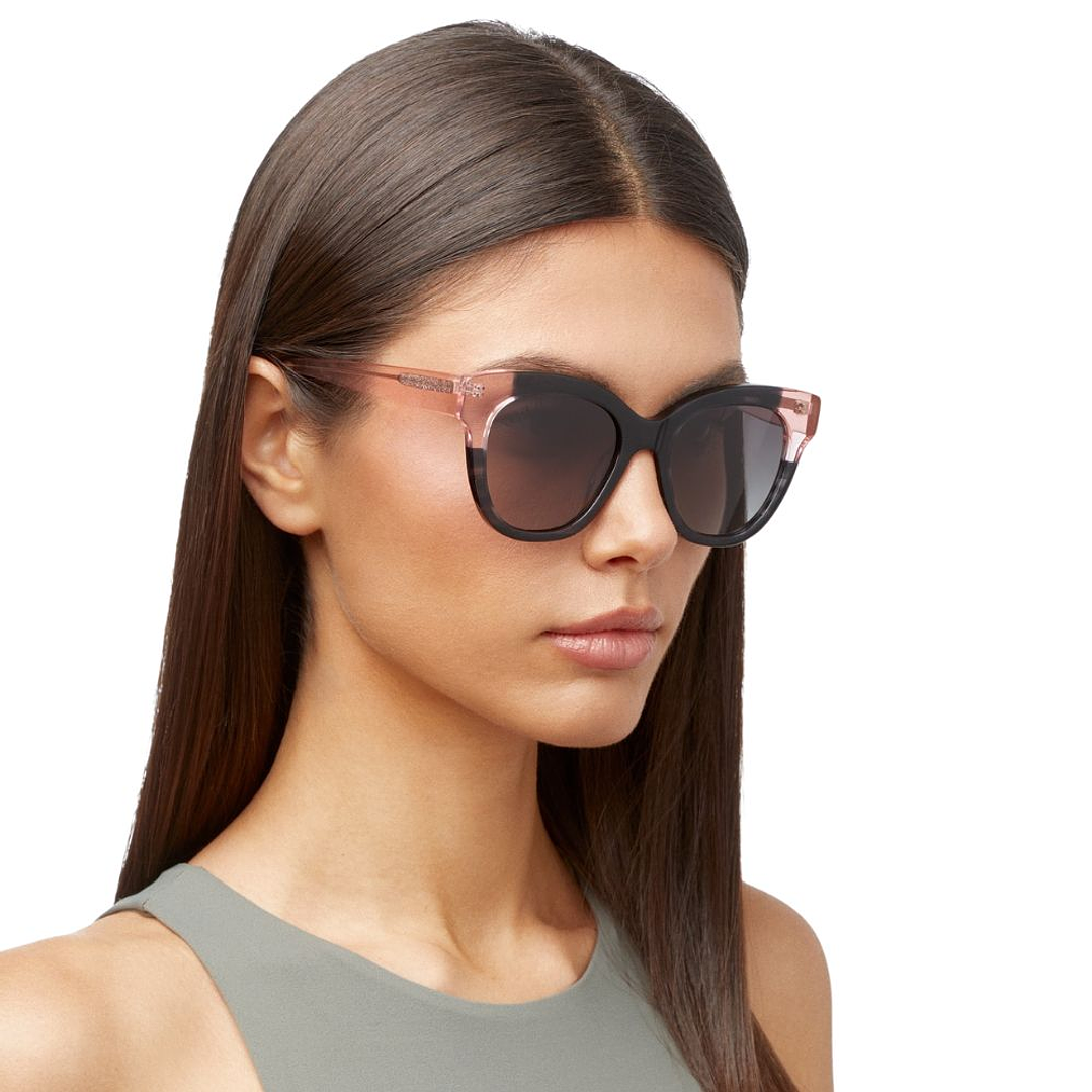 Gafas de Sol Hawkers Audrey con Marco Negro y Rosa con Lunas Negras - 52 mm 7