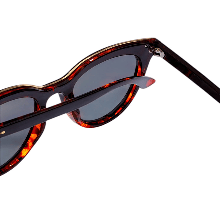 Gafas de Sol Hawkers Bella Polarizado con Marco Negro y Carey y Lunas Dorado - 49 mm 4
