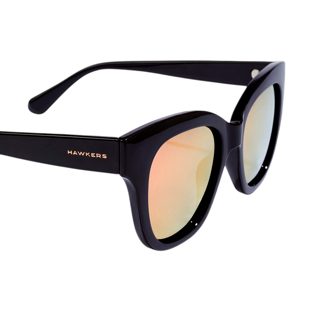 Gafas de Sol Hawkers Audrey Neuve Polariazado con Marco Negro y Lunas Oro Rosa - 51 mm 2