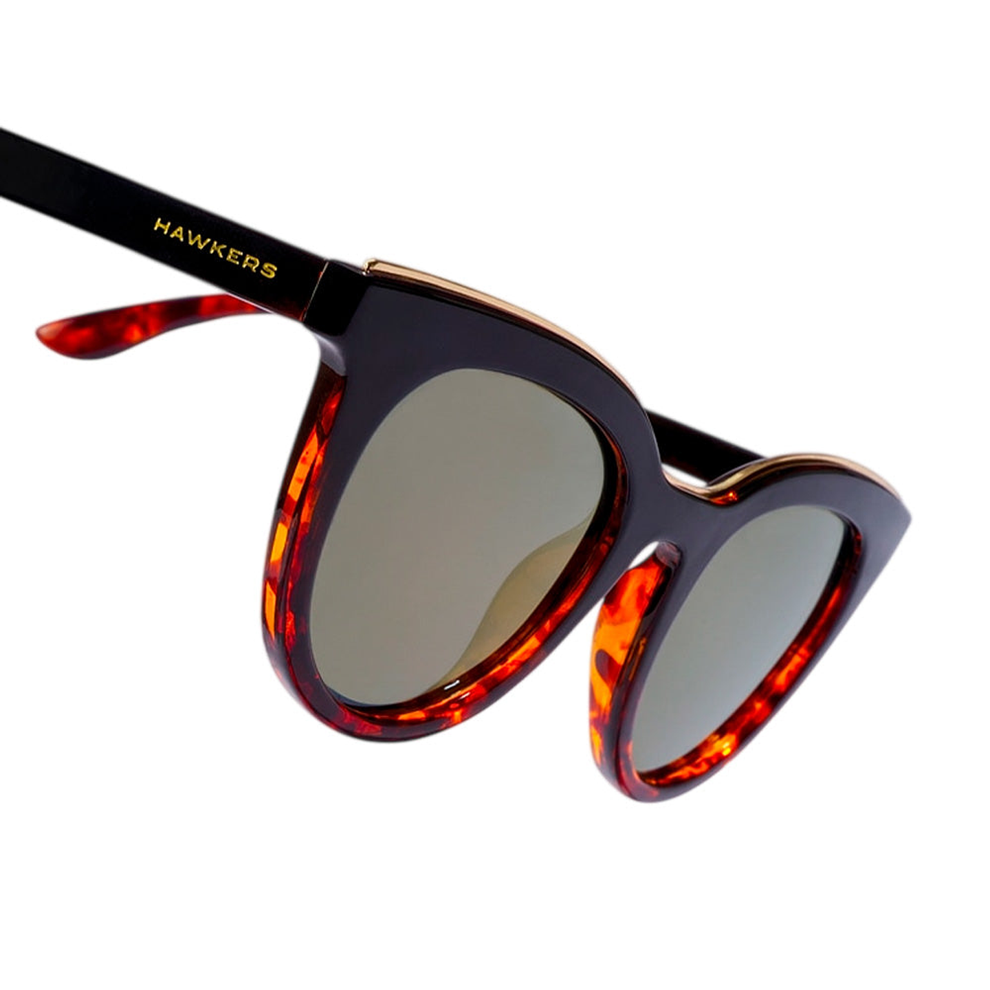 Gafas de Sol Polarizado Hawkers Bella Dorado Espejado Unisex Talla 49mm 6