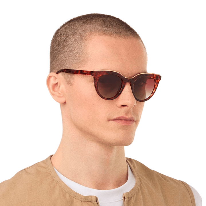 Gafas de Sol Hawkers Bella Polarizado con Marco Carey y Lunas Marron Degrade - 49 mm 8