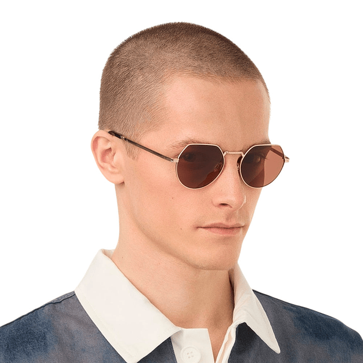 Gafas de Sol Hawkers Aura Polarizado con Marco Dorado y Lunas Marron - 52 mm 8