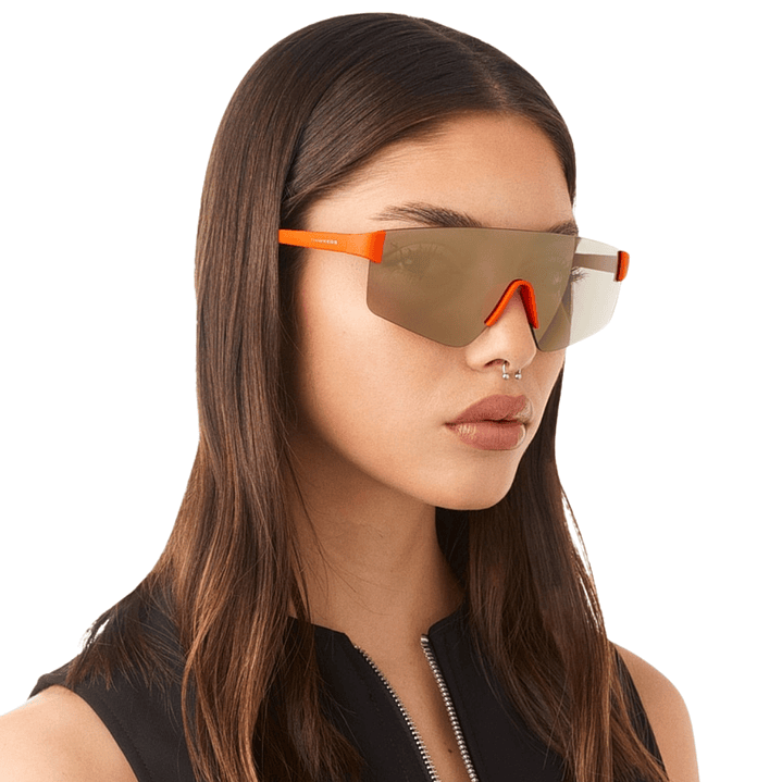 Gafas de Sol Deportivos Hawkers Aero con Marco Naranja y Lunas Beige - 135 mm 6