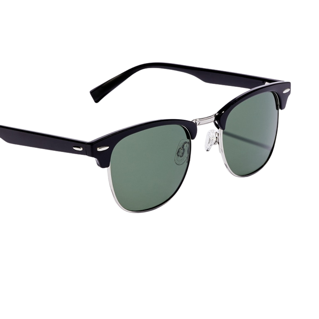 Gafas de Sol Hawkers Classic Bold Polarizado con Marco Negro y Lunas Verdes - 50 mm 4