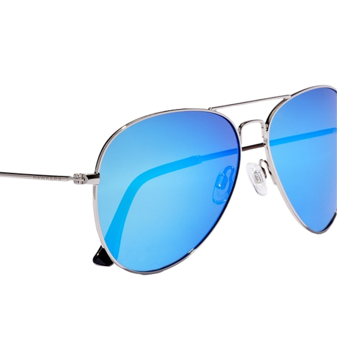 Gafas de Sol Hawkers Hawk Polarizado con Marco Plateado y Lunas Azules - 61 mm 3