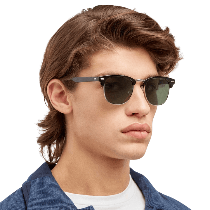 Gafas de Sol Hawkers Classic Bold Polarizado con Marco Negro y Lunas Verdes - 50 mm 7