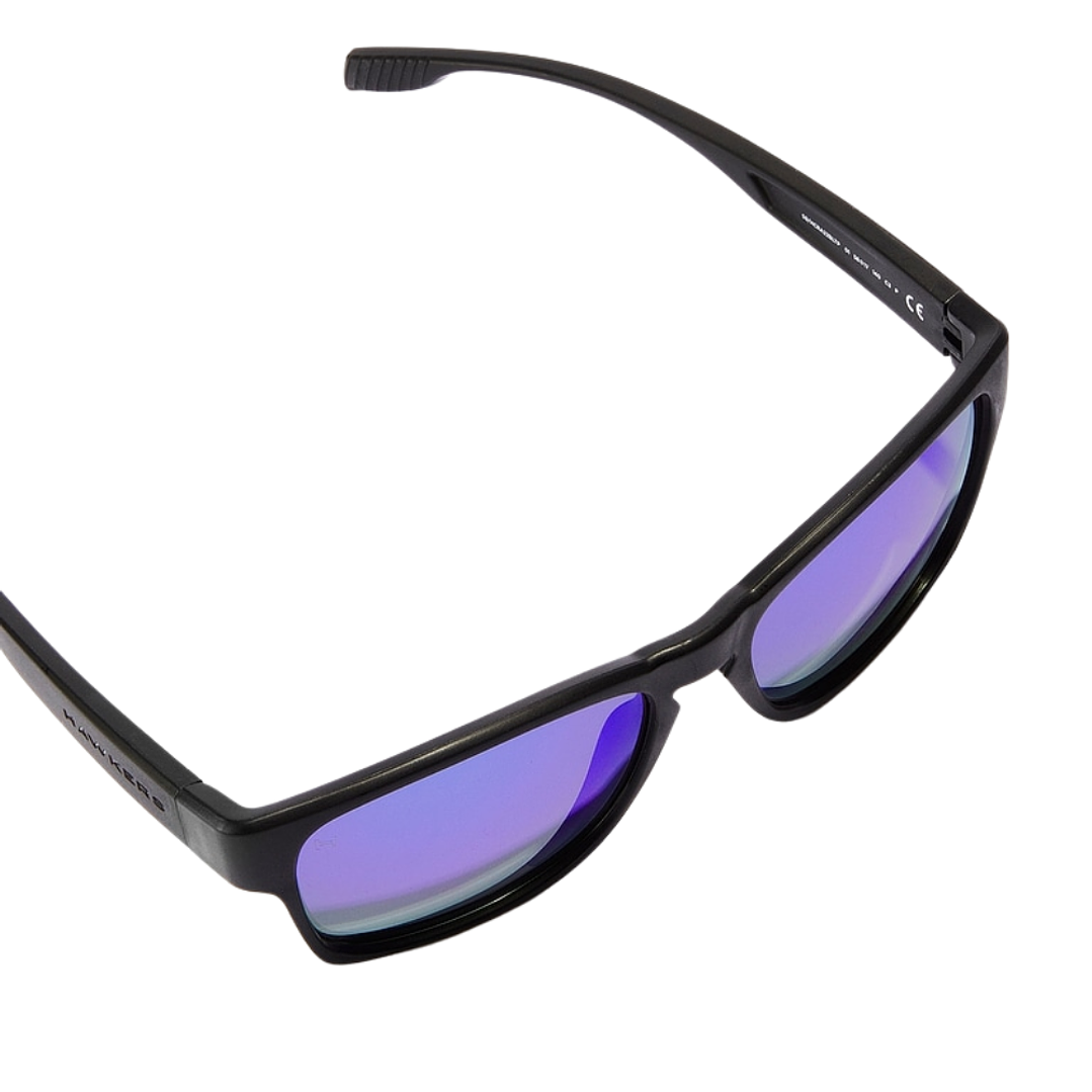 Gafas de Sol Hawkers Core Raw Polarizado con Marco Negro y Lunas Azul Espejada - 56 mm 5