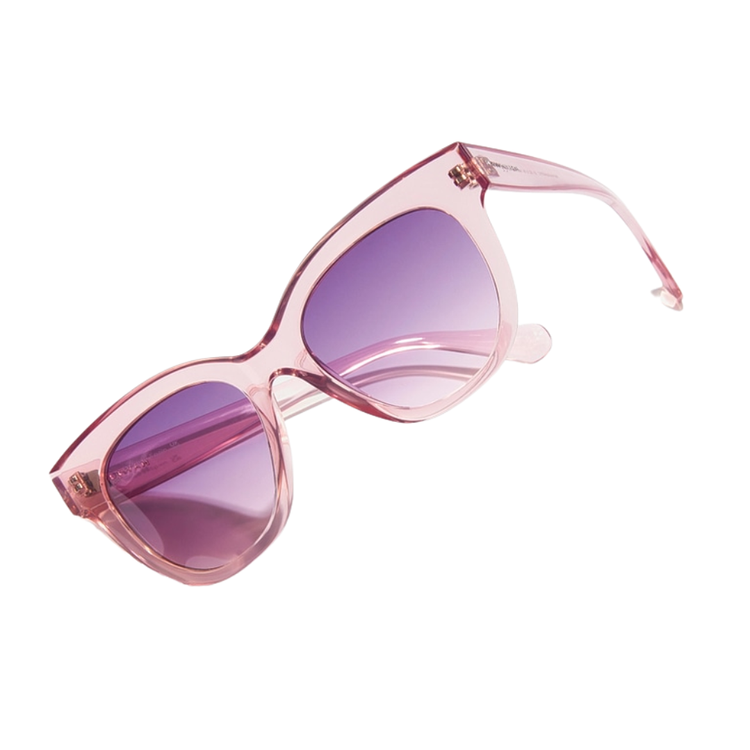 Gafas de Sol Hawkers Audrey Raw con Marco Rosa Transparente y Lunas Rosa Degrade - 52 mm 3