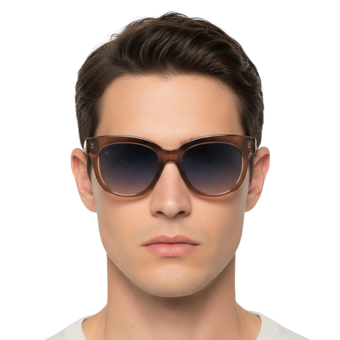 Gafas de Sol Hawkers Audrey Raw Azul y Marron Semitransparente Unisex Talla 52mm 8