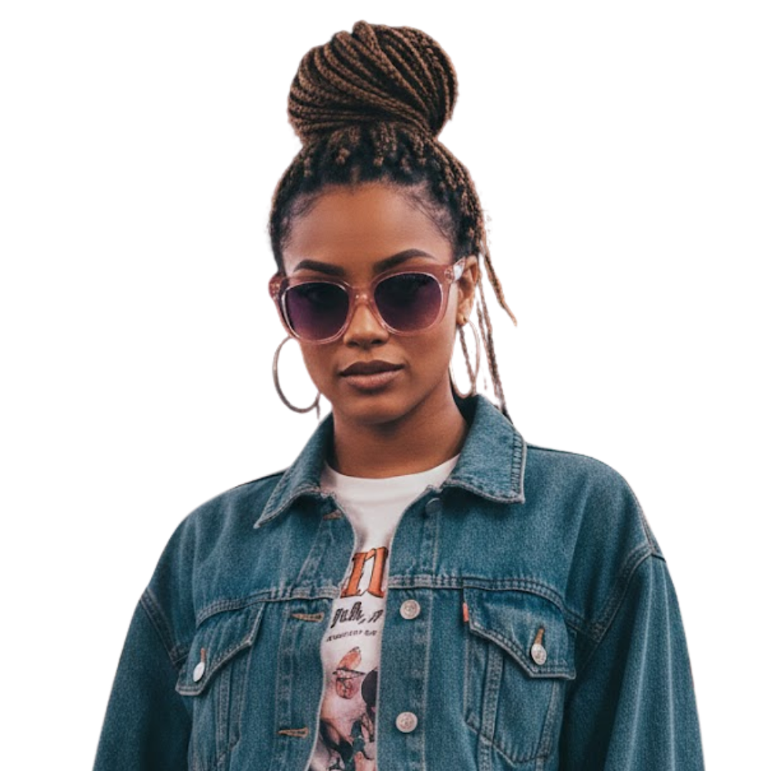 Gafas de Sol Hawkers Audrey Raw con Marco Rosa Transparente y Lunas Rosa Degrade - 52 mm 6