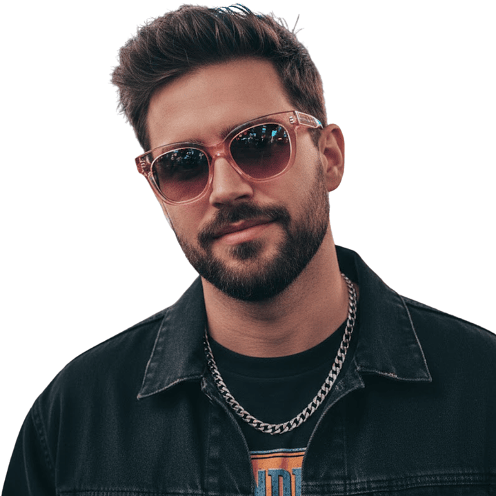 Gafas de Sol Hawkers Audrey Raw con Marco Rosa Transparente y Lunas Rosa Degrade - 52 mm 7