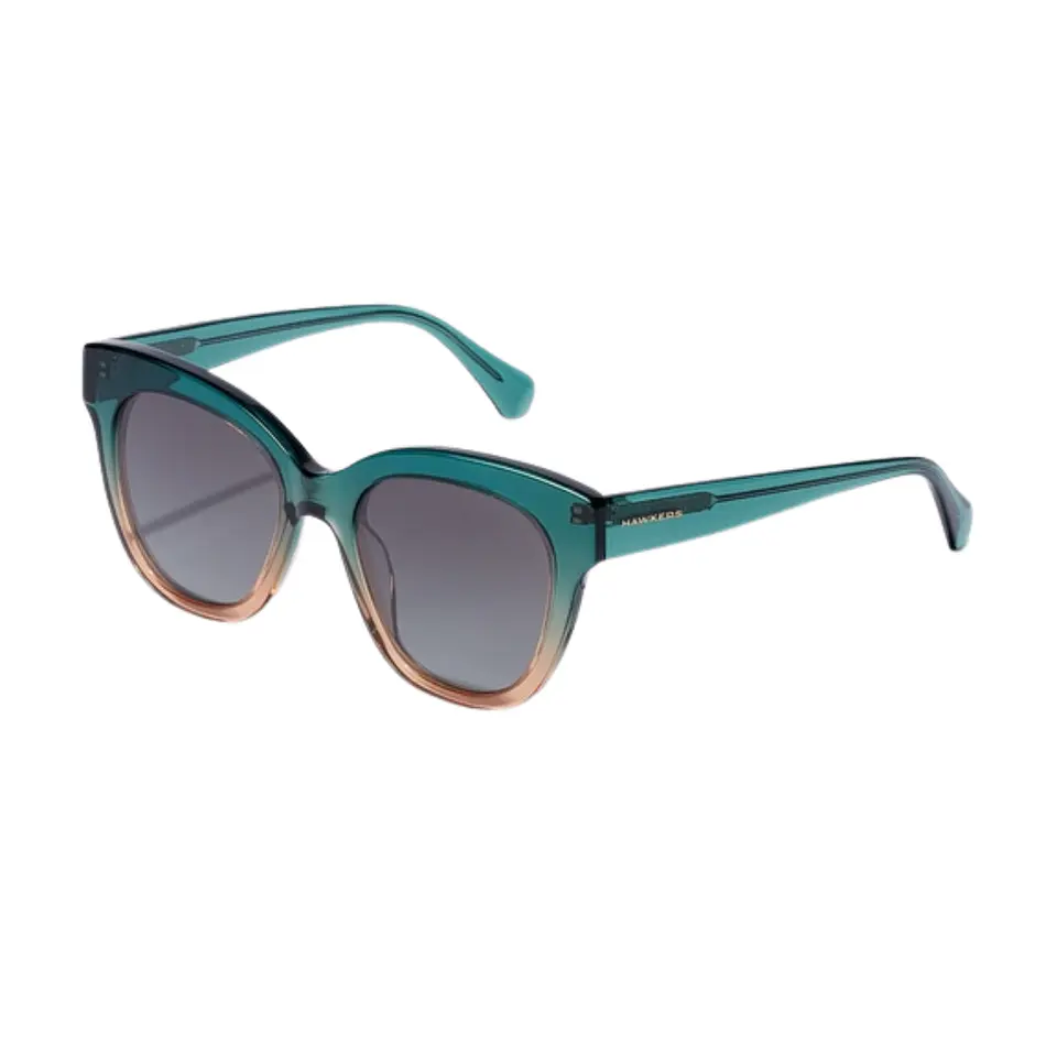 Gafas de Sol Hawkers Audrey Verde con Beige Semitransparente Unisex Talla 52mm 2