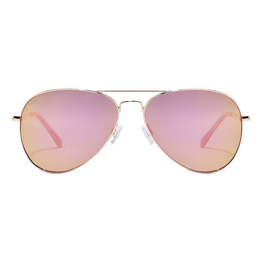 Gafas de Sol Polarizado Hawkers Hawk Aviador Oro Rosa Espejado Unisex Talla 61mm 2