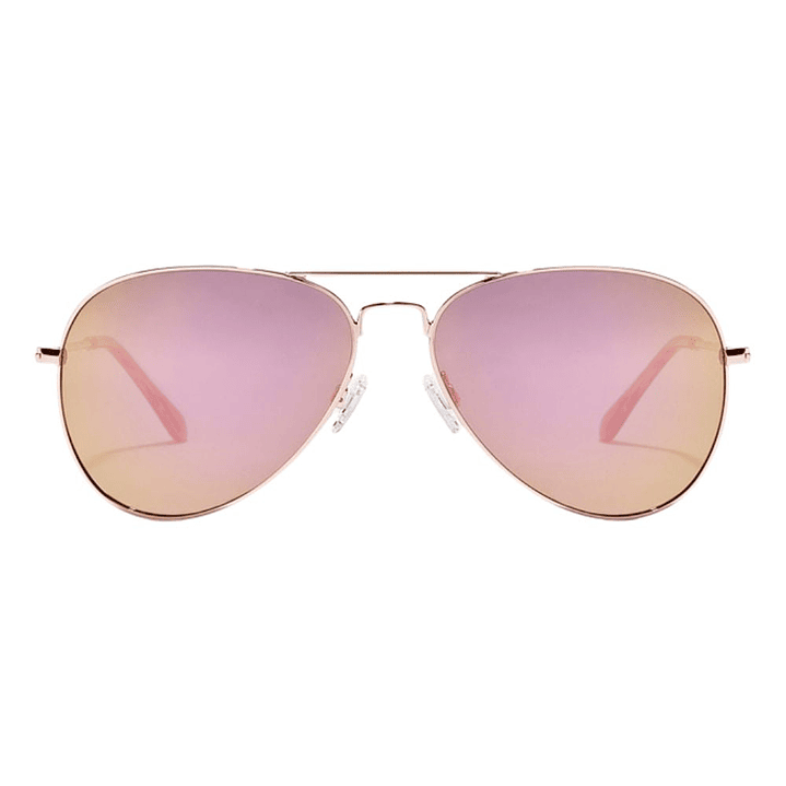Gafas de Sol Polarizado Hawkers Hawk Aviador Oro Rosa Espejado Unisex Talla 61mm 2