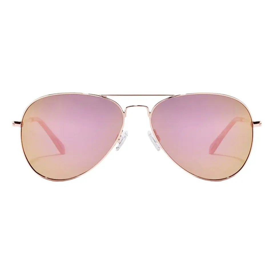 Gafas de Sol Polarizado Hawkers Hawk Aviador Oro Rosa Espejado Unisex Talla 61mm 3