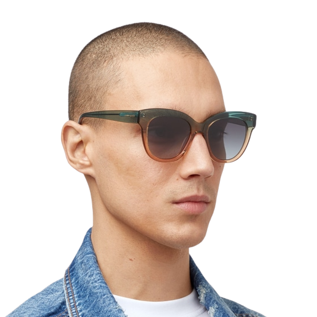 Gafas de Sol Hawkers Audrey Verde con Beige Semitransparente Unisex Talla 52mm 7