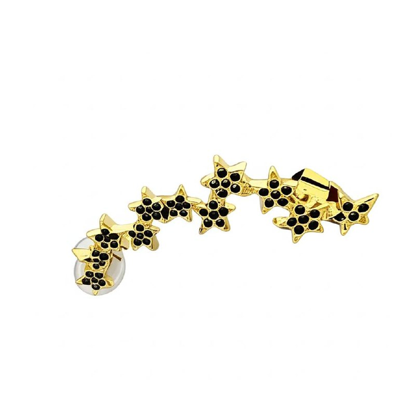 Arete Ear Cuff Destello Infinito Moderno y Elegante Color Dorado 4