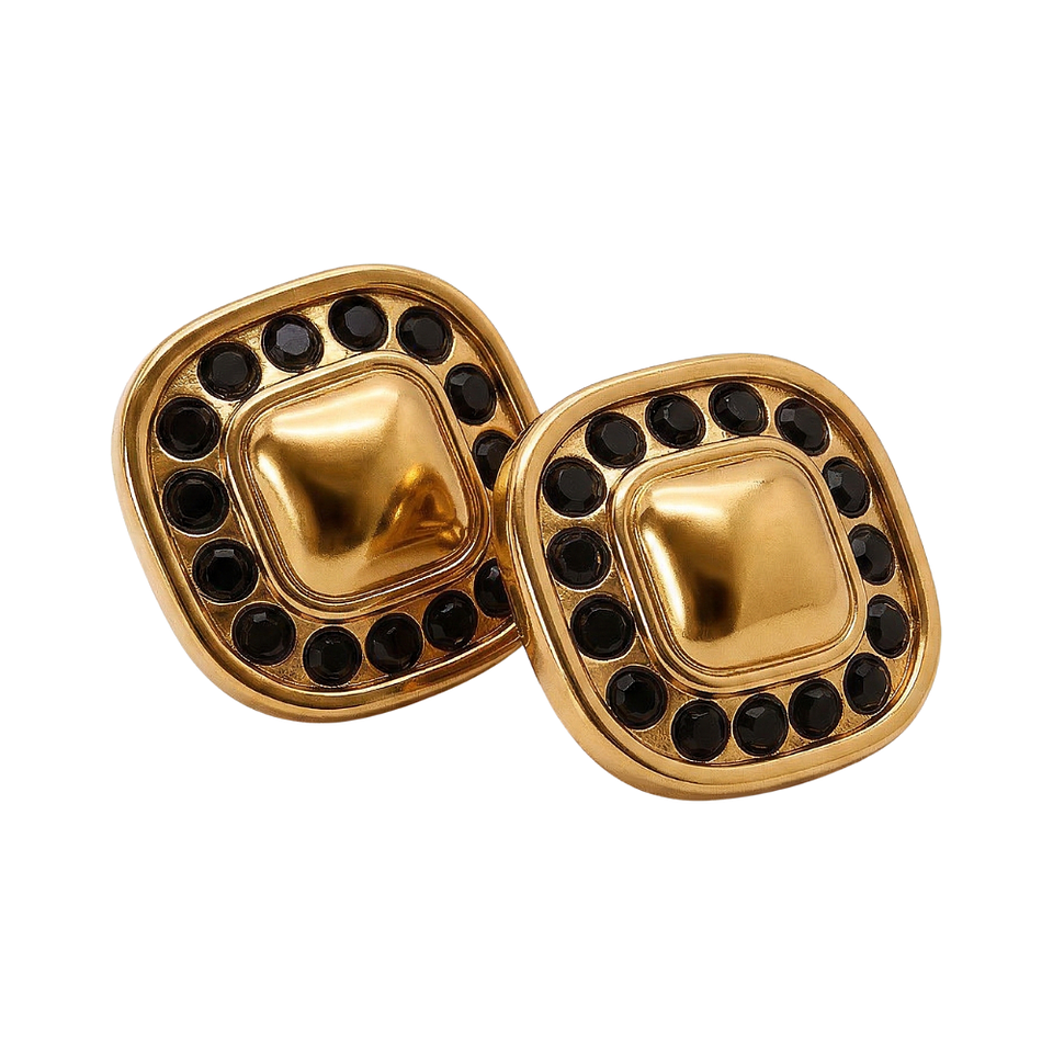 Aretes Brillo Salvaje Leopard con Diseño Dorado y Detalles Animal Print 4