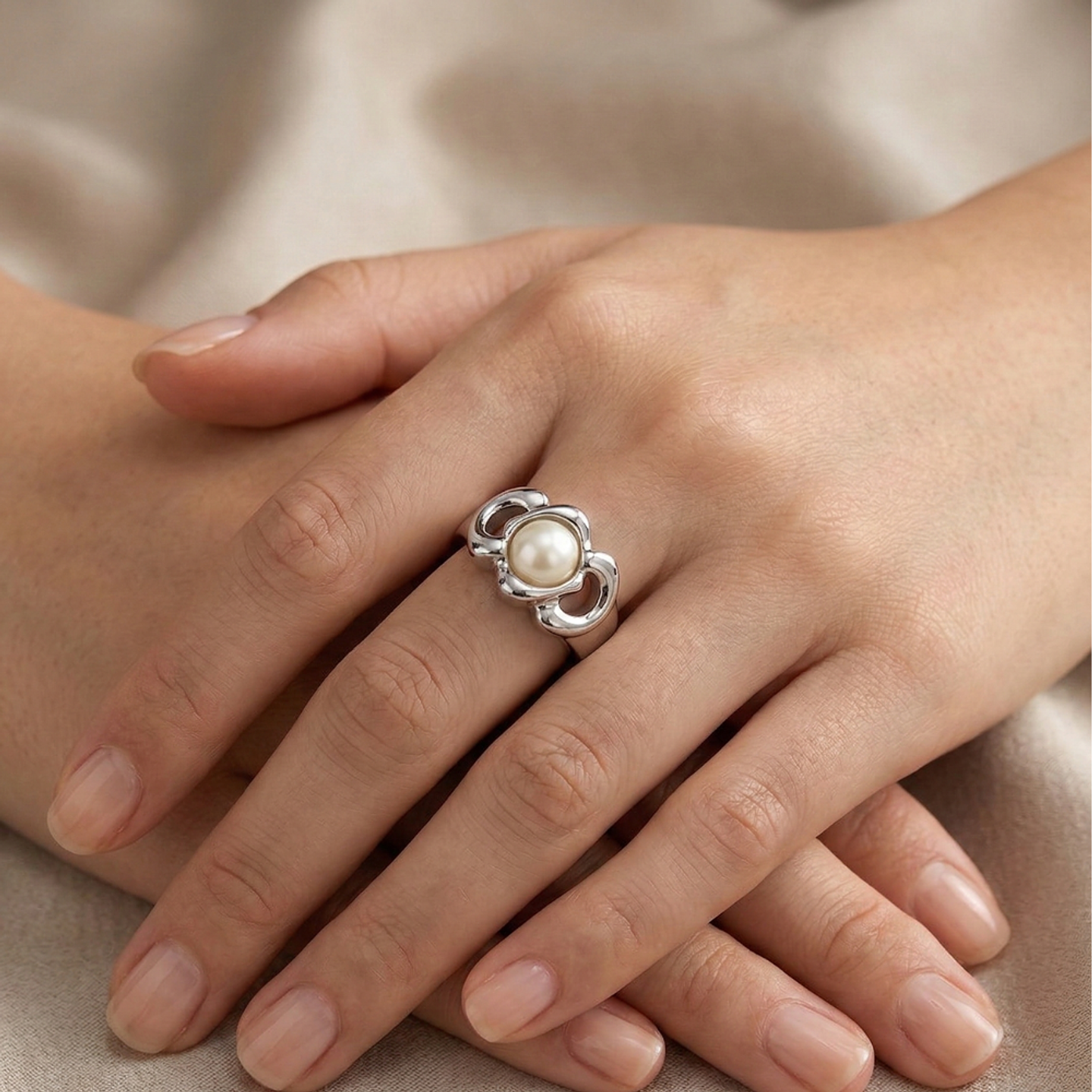 Set x3 Anillos Abstractos Trio Chic Diseño Multicolor y Moderno 6