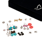 Set de Aretes Fantasy Love Garden Multicolor x12 Diseño Floral y Brillante - Miniatura 1
