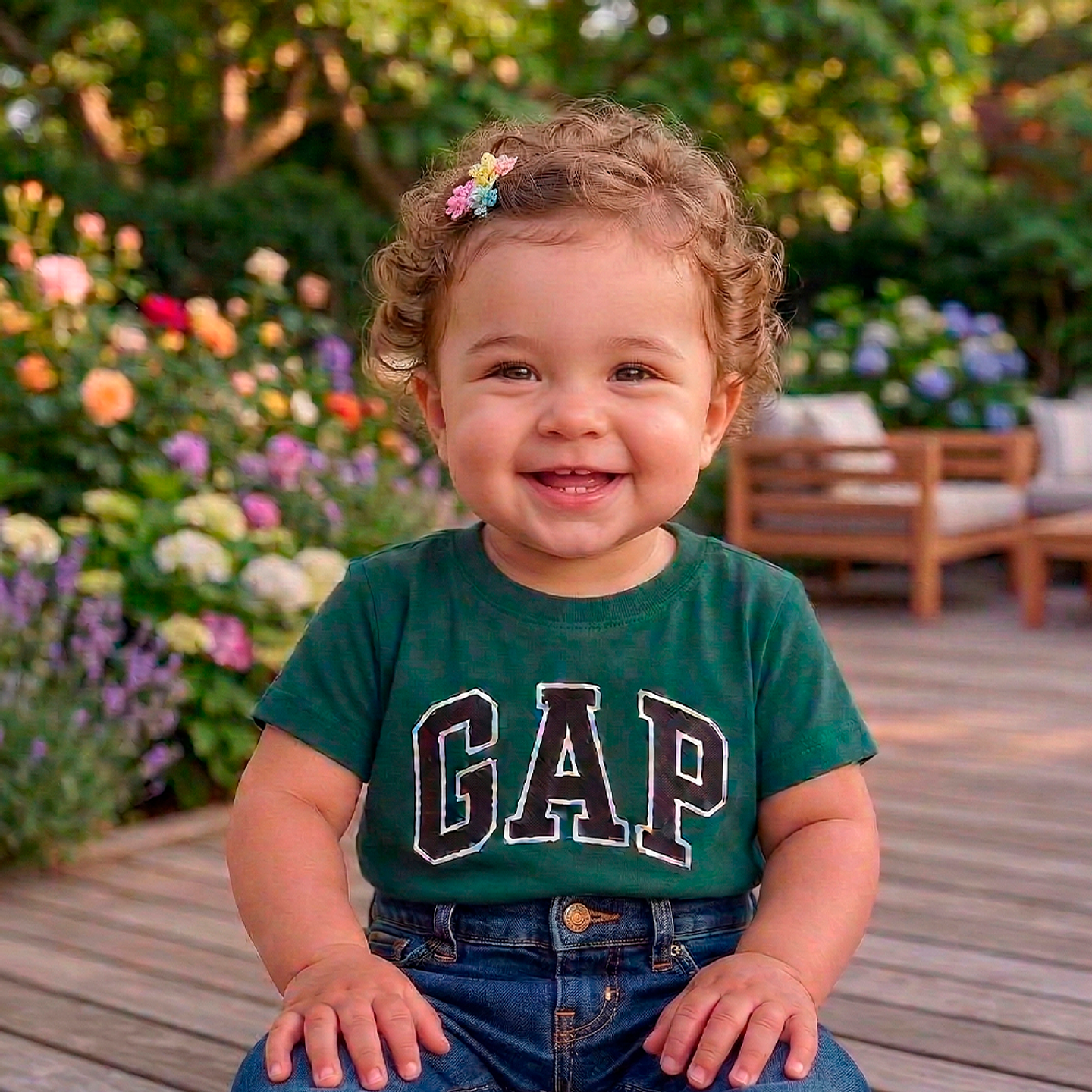 Polo Gap Original para Bebe Color Verde 6