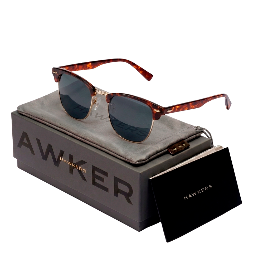 Gafas de Sol Polarizado Hawkers Classic Bold Carey Unisex Talla 50mm 1