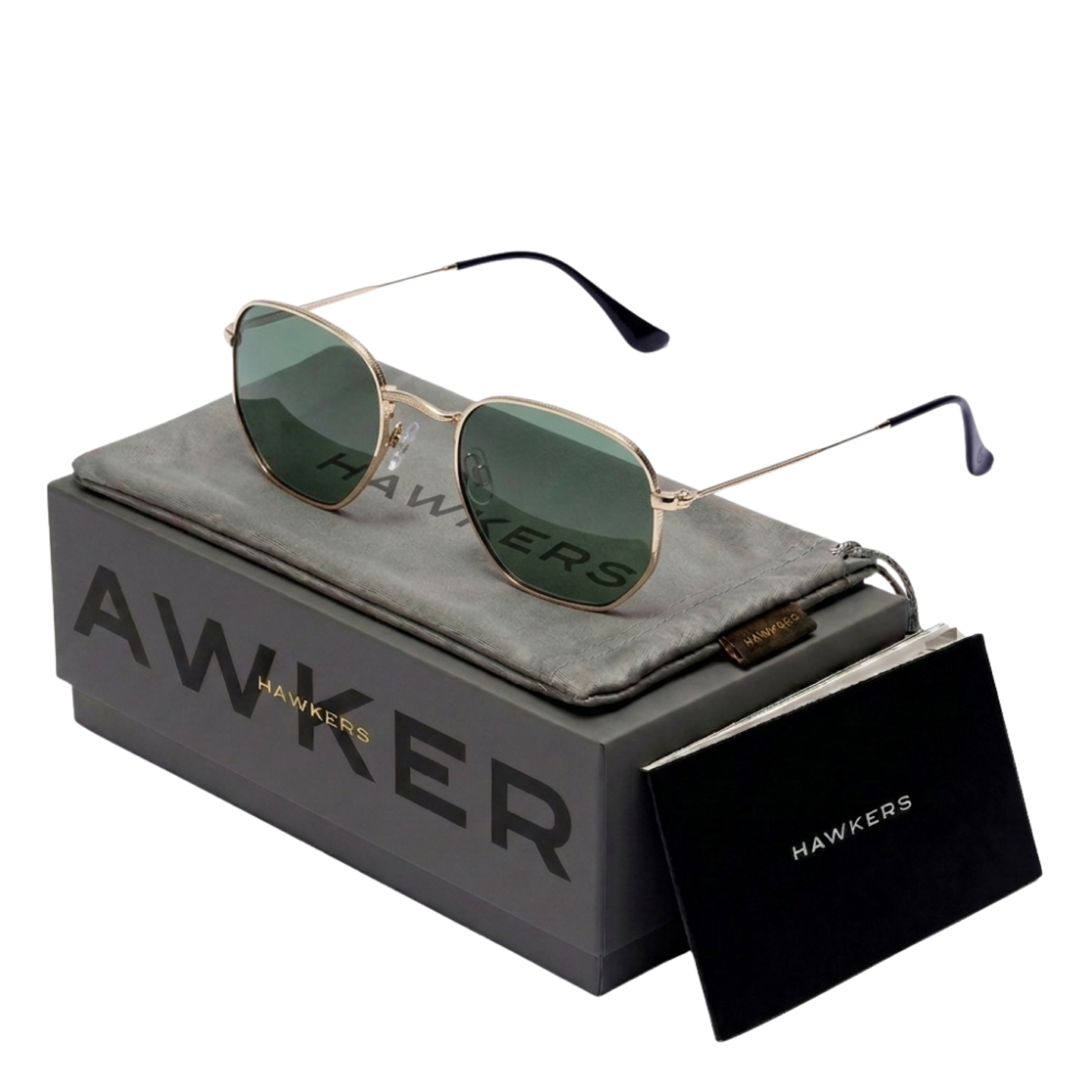 Gafas de Sol Polarizado Hawkers Sixgon Drive Verde Unisex Talla 50mm 1