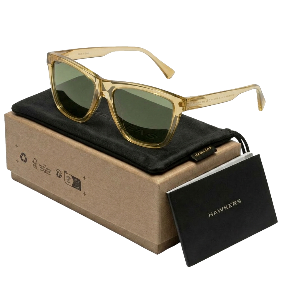 Gafas de Sol Hawkers One Life Style Raw Beige Semitransparente Unisex Talla 54mm 1