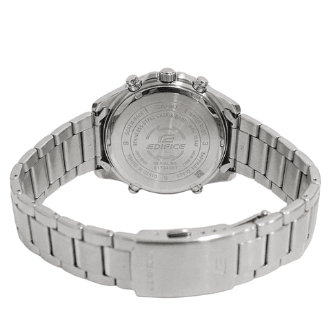 Reloj Análogo Casio Edifice EFV-610DE-2AUDF con Cronógrafo en Acero Inoxidable Color Azul Petroleo