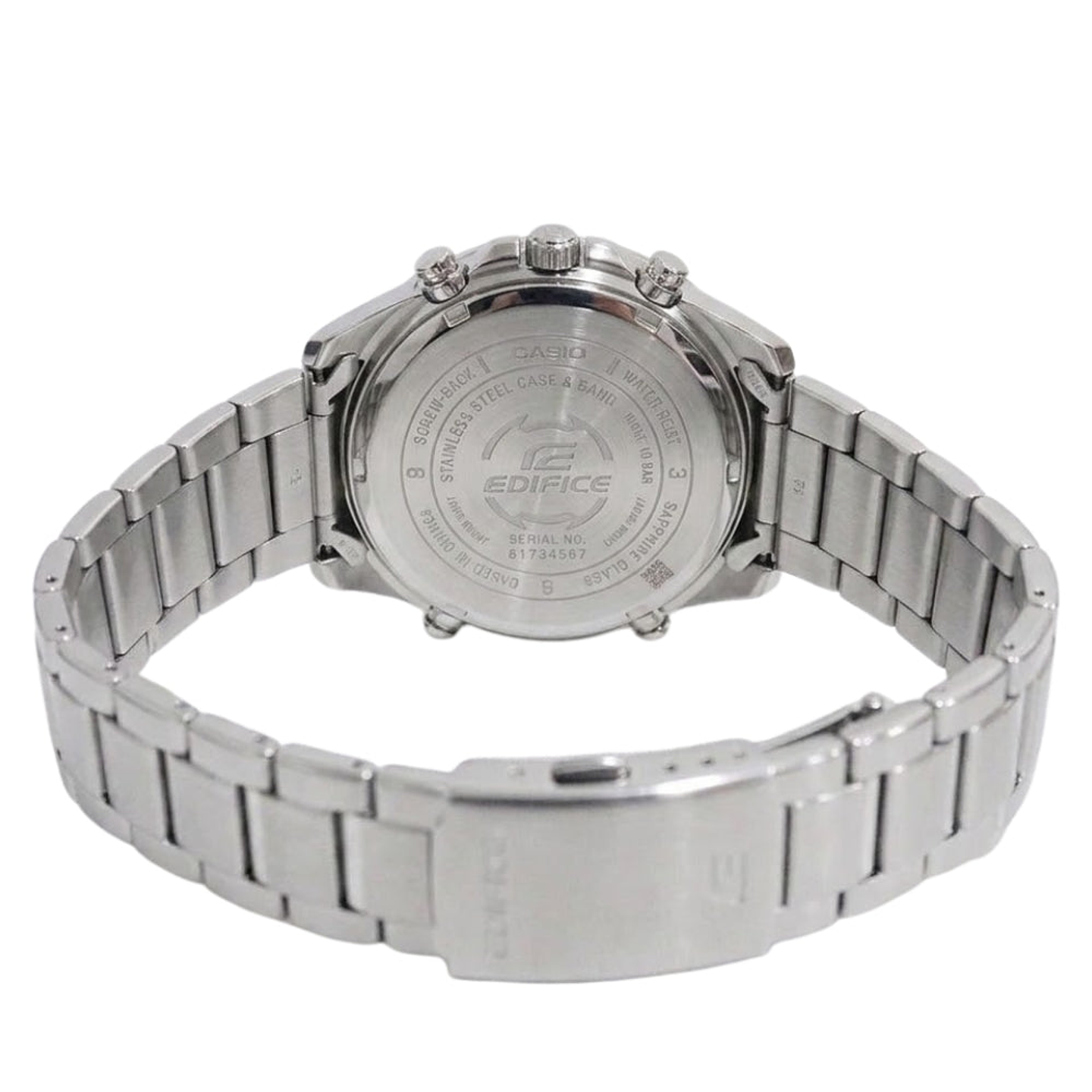 Reloj Análogo Casio Edifice EFV-610DE-2AUDF con Cronógrafo en Acero Inoxidable Color Azul Petroleo 2